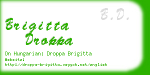 brigitta droppa business card